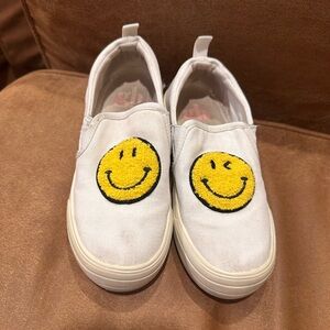 Gb Girls Smiley Canvas Platform Shoes